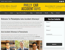 Tablet Screenshot of phillycaraccidentguys.com